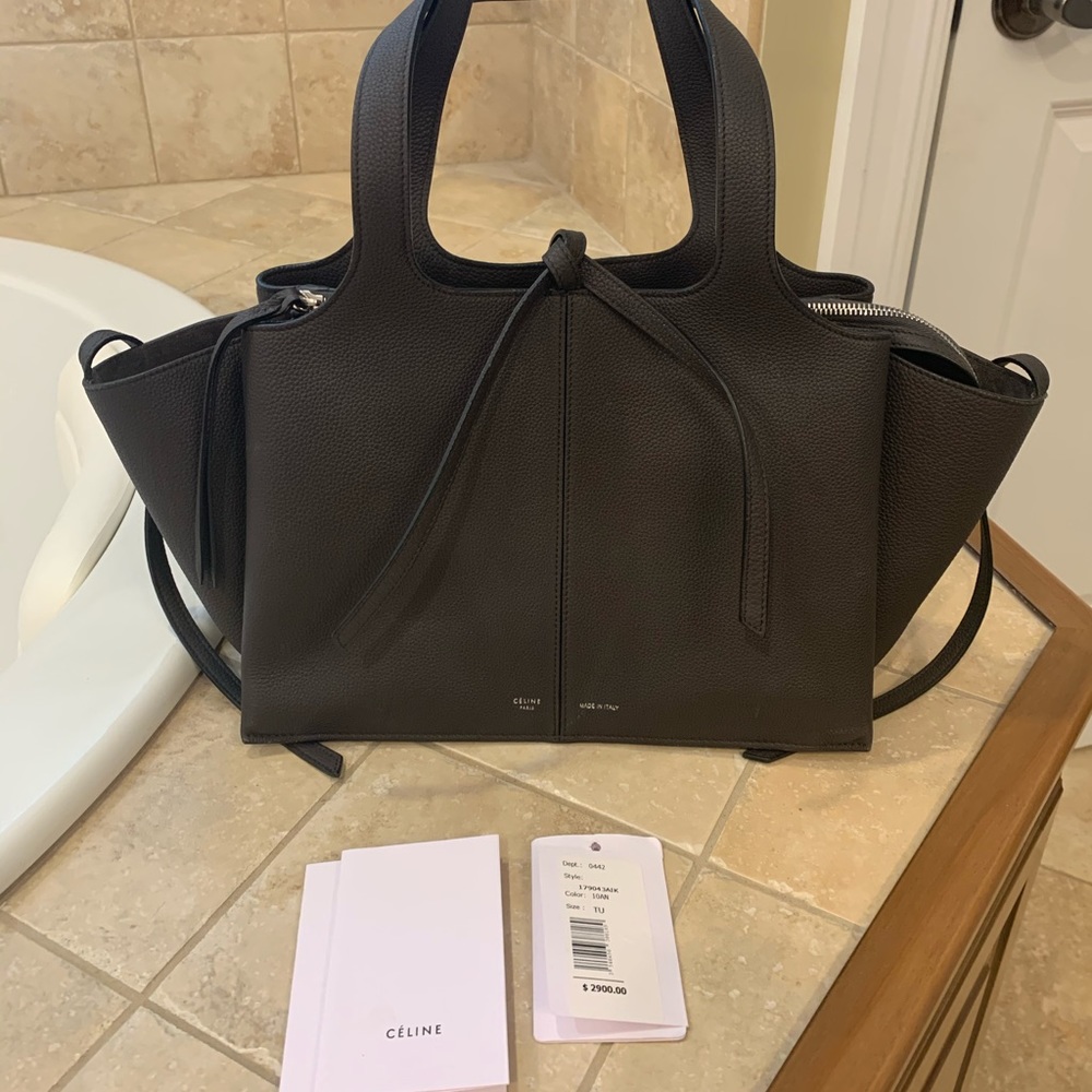 Celine Tri-Fold Shoulder Handbag